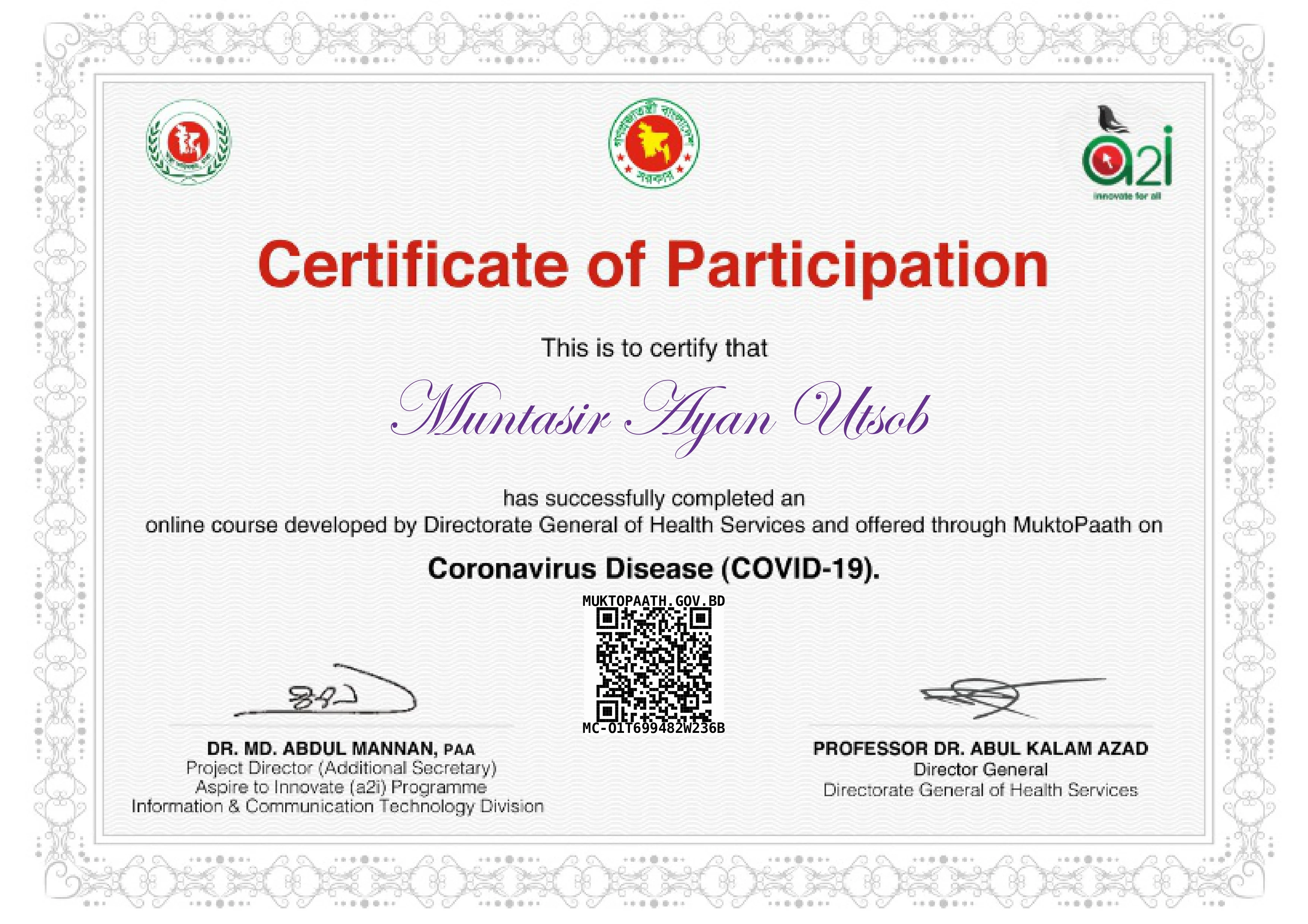 Coronavirus Disease (COVID 19)